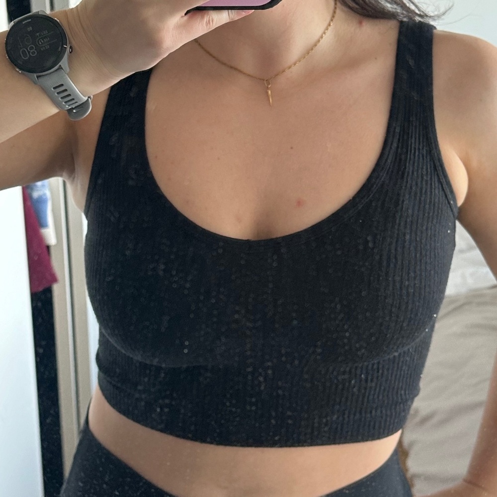 Urban Outfitters Ribbed Black Crop Top